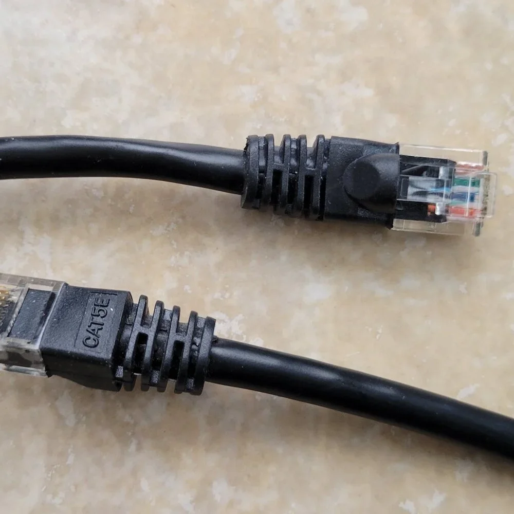 CAT5e RJ45 Ethernet LAN Network Patch Cable, 3 Feet, Black